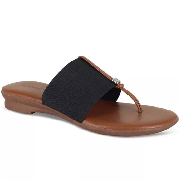 Style & Co. Shoes - Women's Style&Co Italiaa Elastic Band Sandal Brown And Black, Size 9M